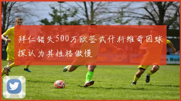 拜仁错失500万欧签武什科维奇因球探认为其性格傲慢